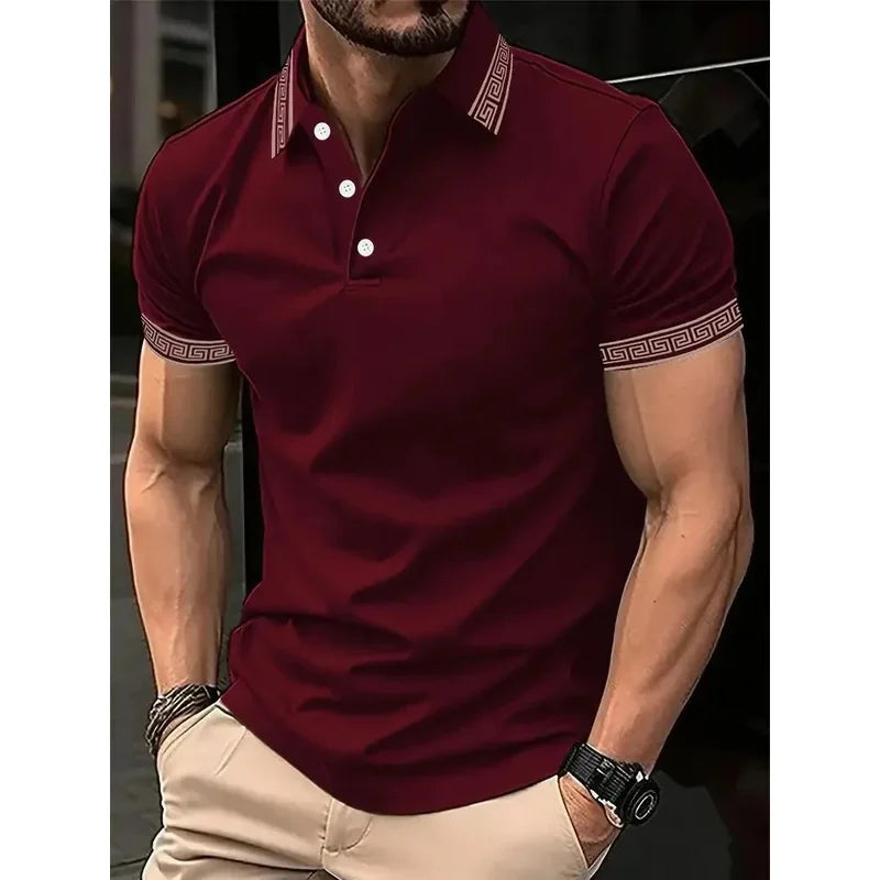 Men’s Polo Shirt Casual Summer Breathable Soft Fabric Comfort Fit