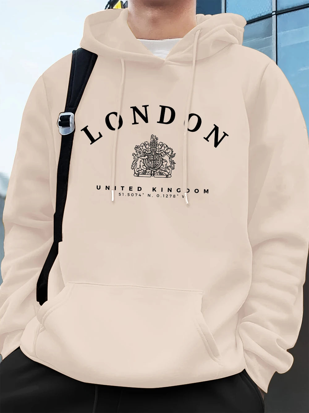 Men’s Hoodie Pullover Fleece Warm Casual