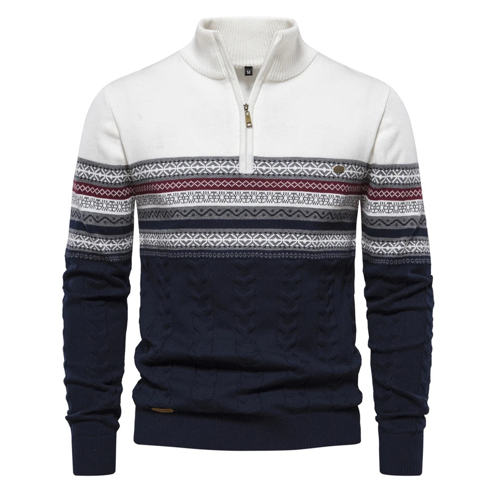 Men’s Sweatshirt Zip-Up Cotton Warm Casual Autumn Winter