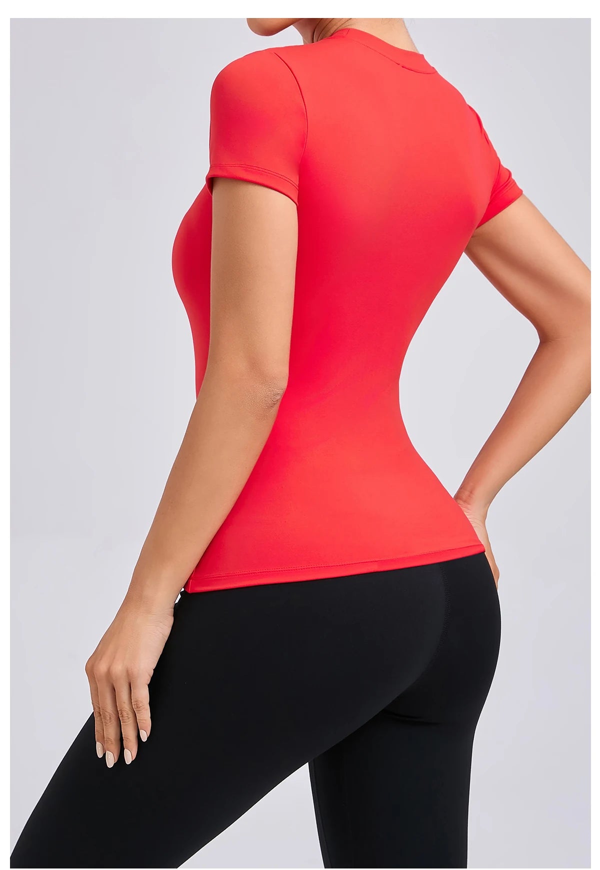 Women’s Gym Top Short Sleeve Moisture Wicking Athletic