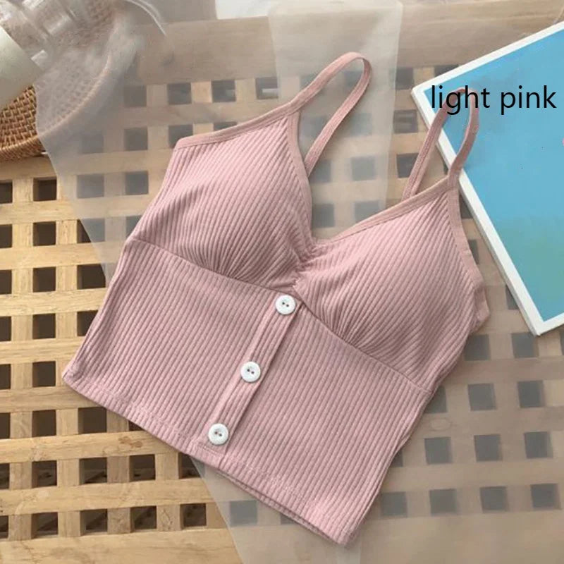 Women’s Top Tank Top Crop Top Cotton Casual