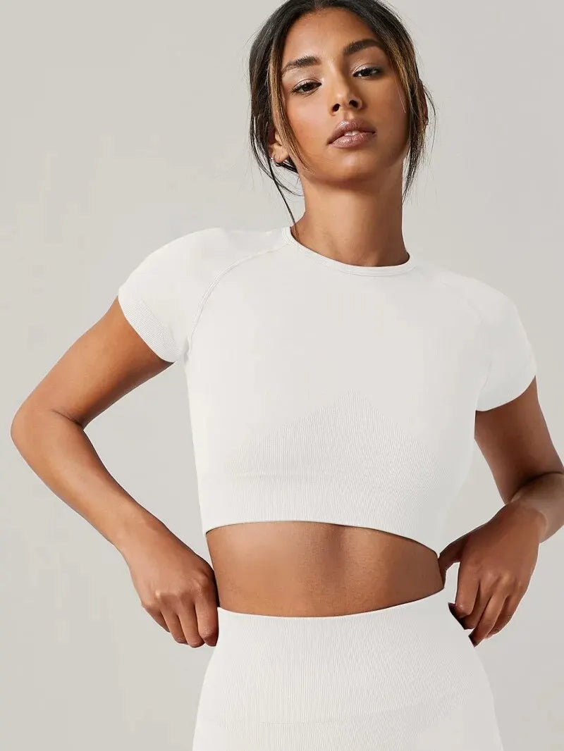 Women’s Gym Top Short Sleeve Seamless Athletic