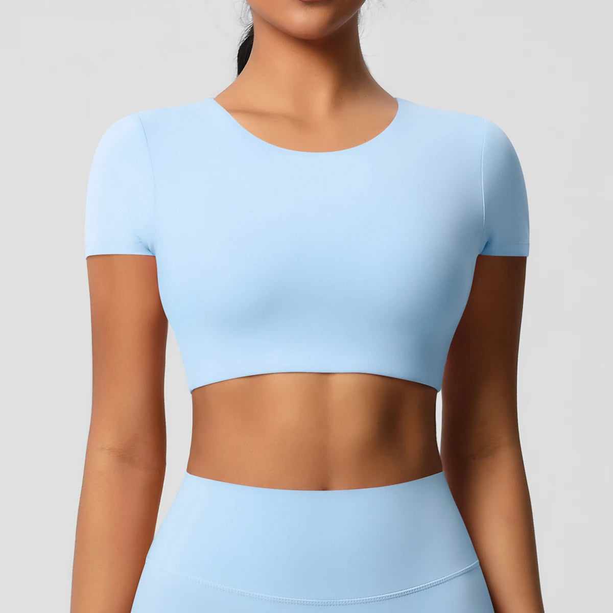 Women’s Gym Top Short Sleeve Breathable Stretchy Athletic