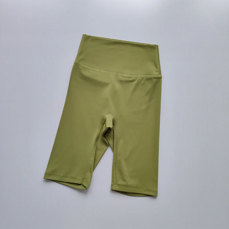 Women’s Shorts High Waist Sporty Solid Color