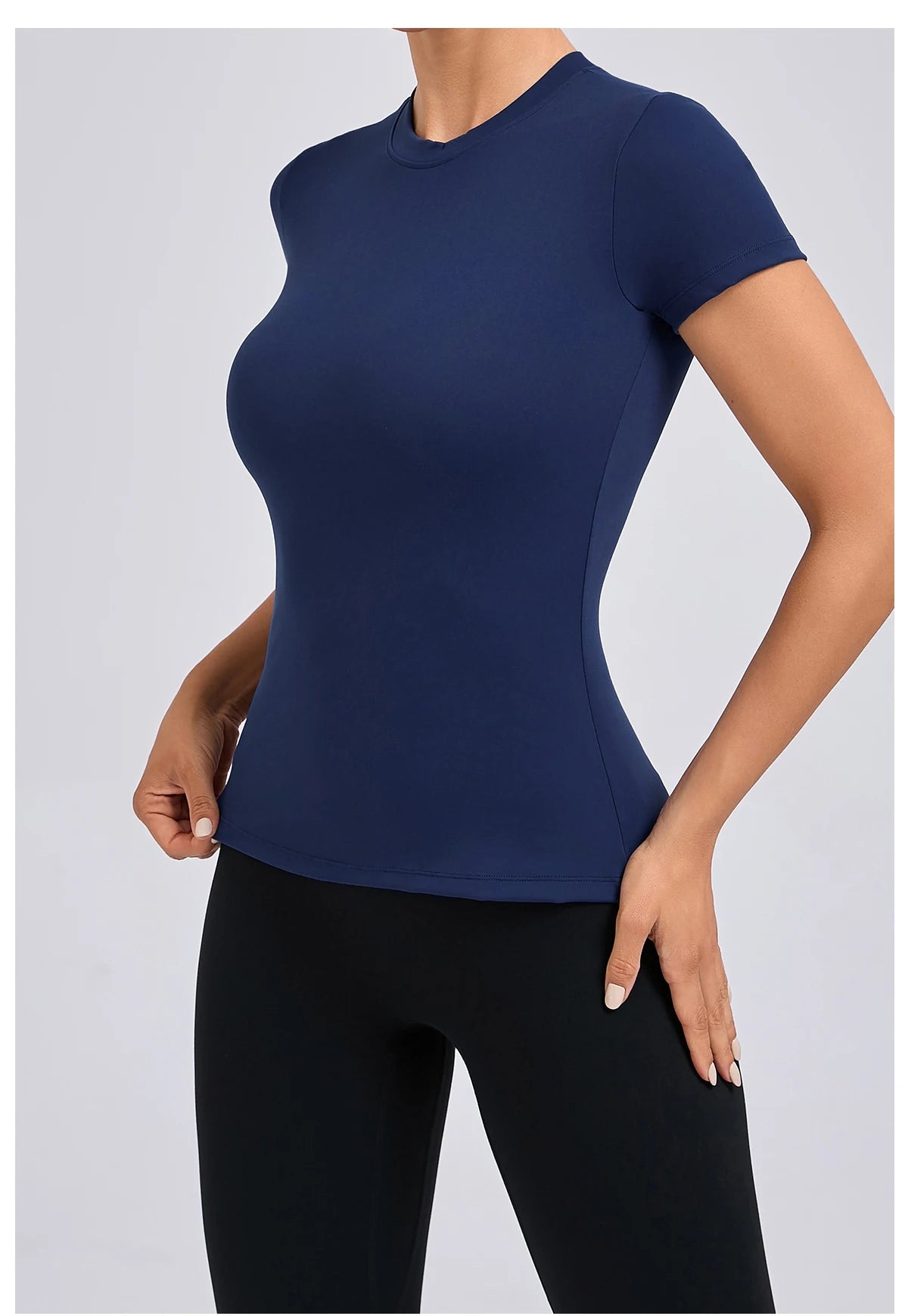Women’s Gym Top Short Sleeve Moisture Wicking Athletic