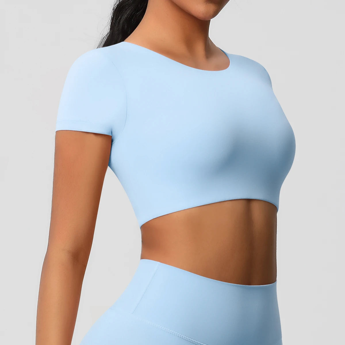 Women’s Gym Top Short Sleeve Breathable Stretchy Athletic