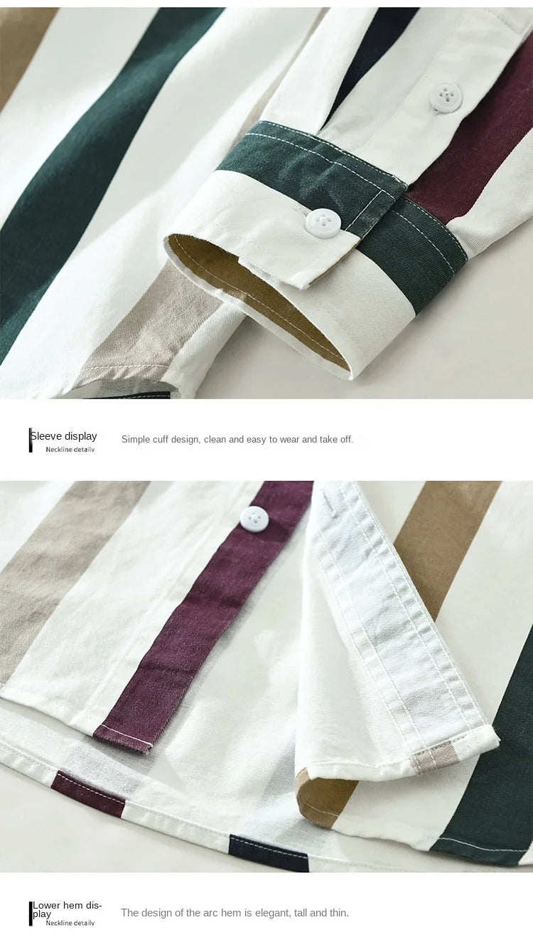 Men’s Shirt Long Sleeve Cotton Casual