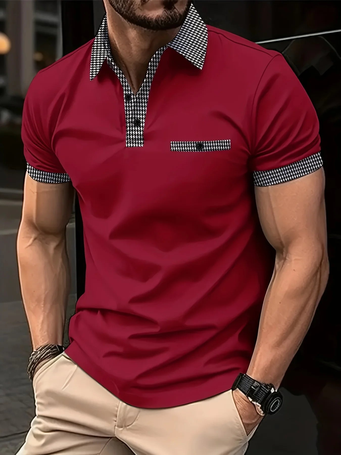 Men’s Polo Shirt Casual Summer Breathable Lightweight