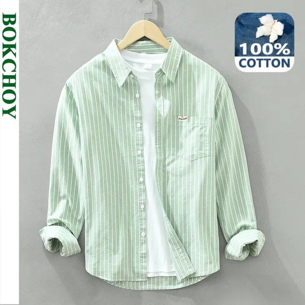 Men’s Shirt Cotton Casual Cotton Comfort Fit