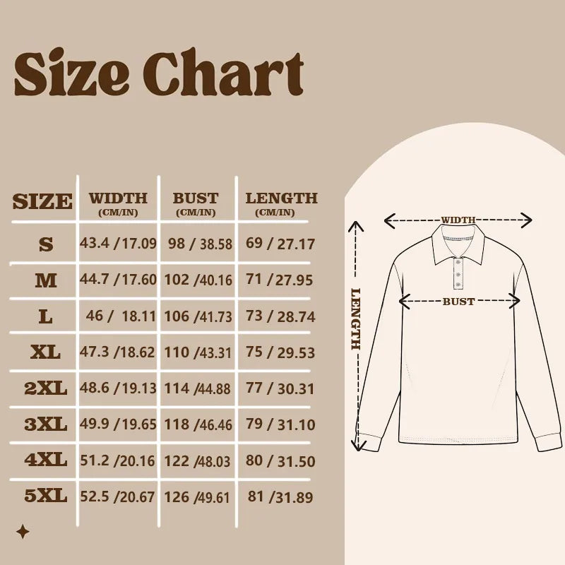 Men’s Polo Shirt Long Sleeve Casual Breathable Comfort Fit