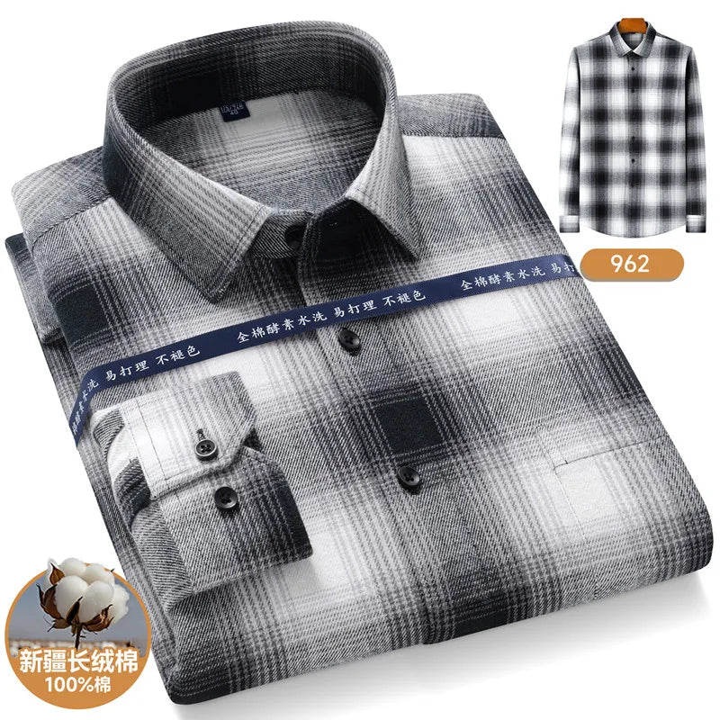 Men’s Shirt Long Sleeve Cotton Formal Slim Fit