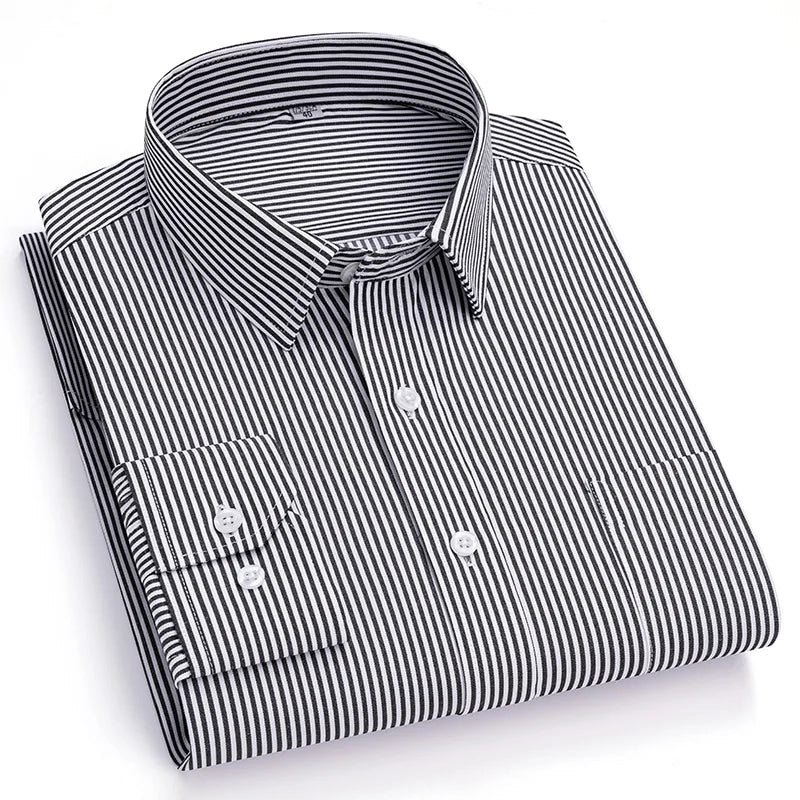 Men’s Shirt Long Sleeve Formal Solid Color