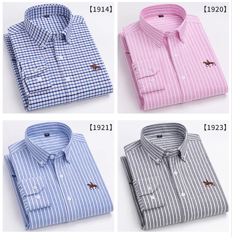 Men’s Shirt Long Sleeve Cotton Casual