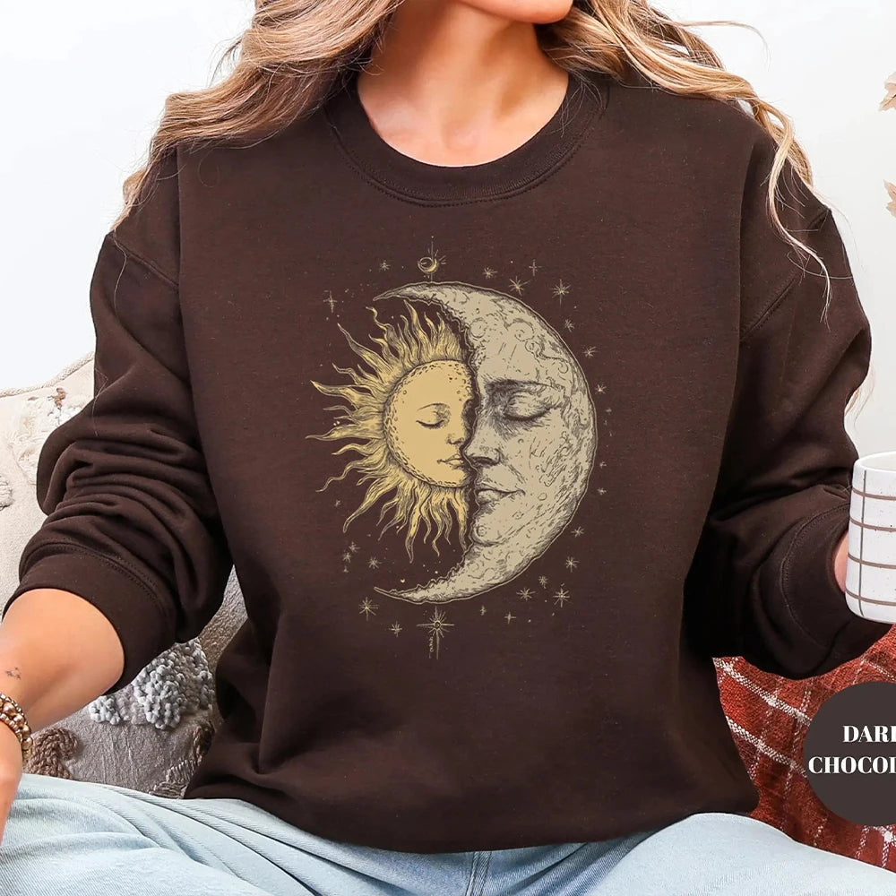 Women’s Sweatshirt Crewneck Fleece Long Sleeve