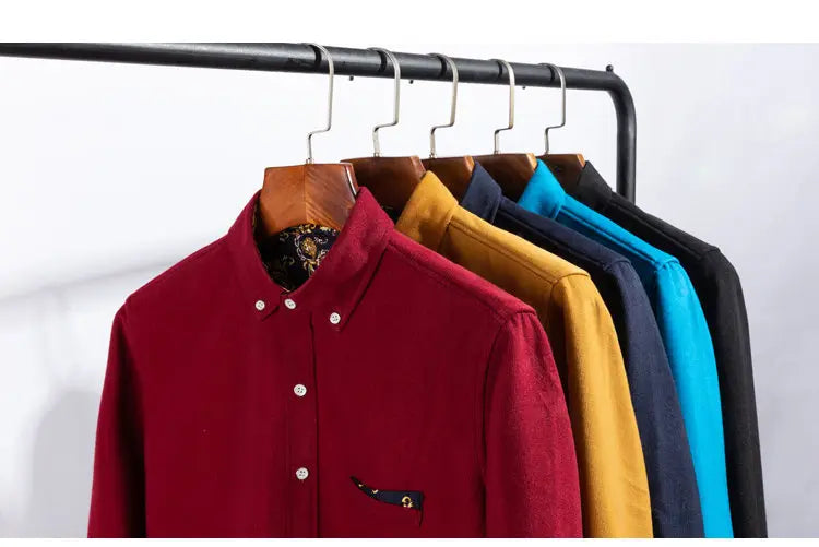 Men’s Shirt Long Sleeve Casual Cotton Comfort Fit