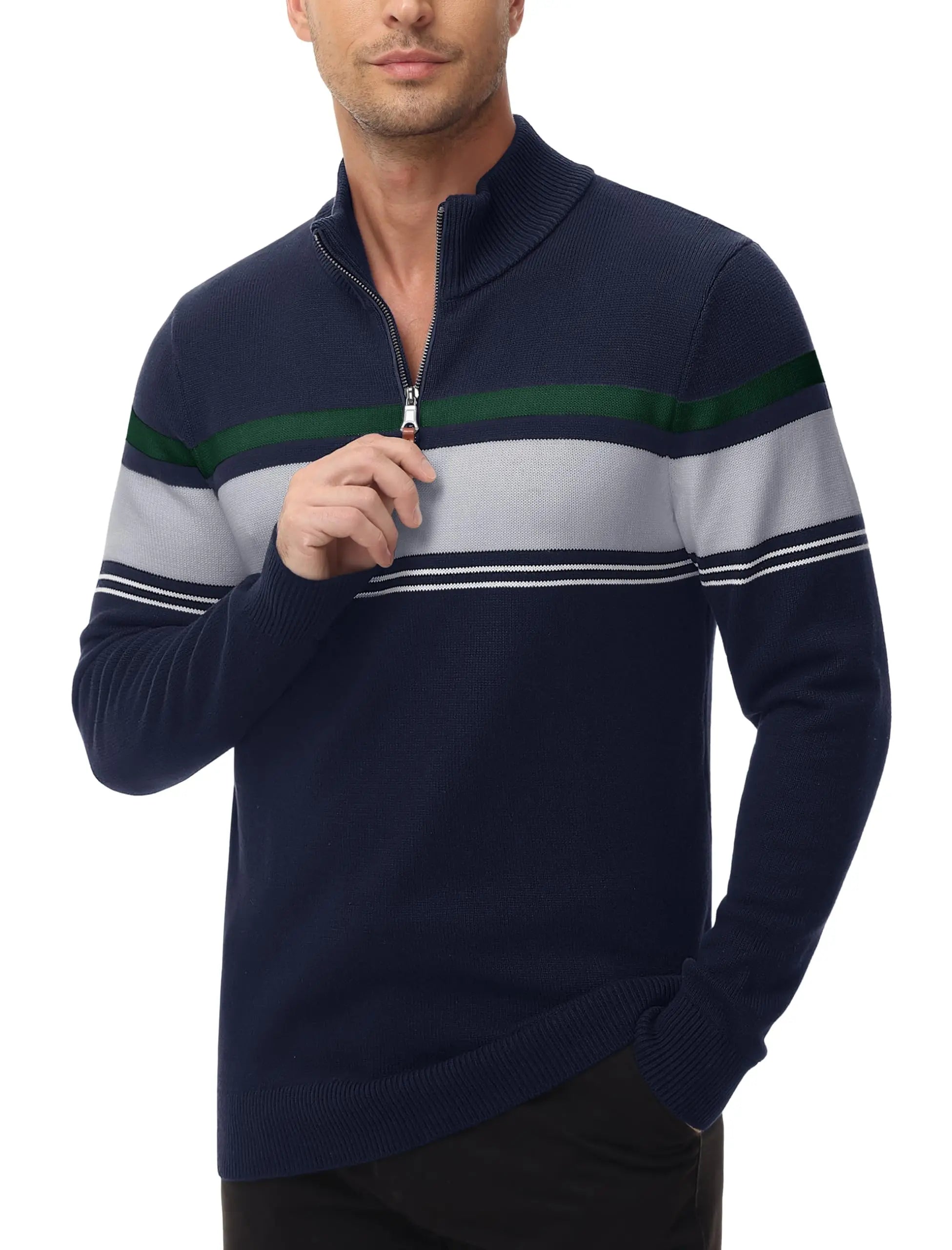 Men’s Sweatshirt Pullover Zip-Up Cotton Warm Autumn Winter