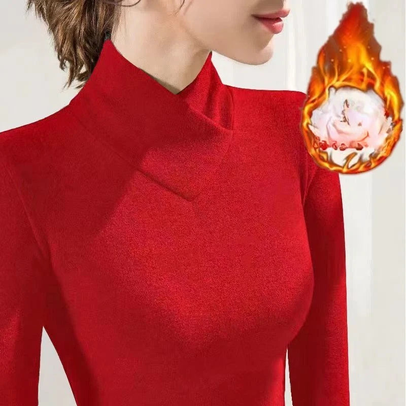 Women’s Sweatshirt Fleece Warm Casual Solid Color