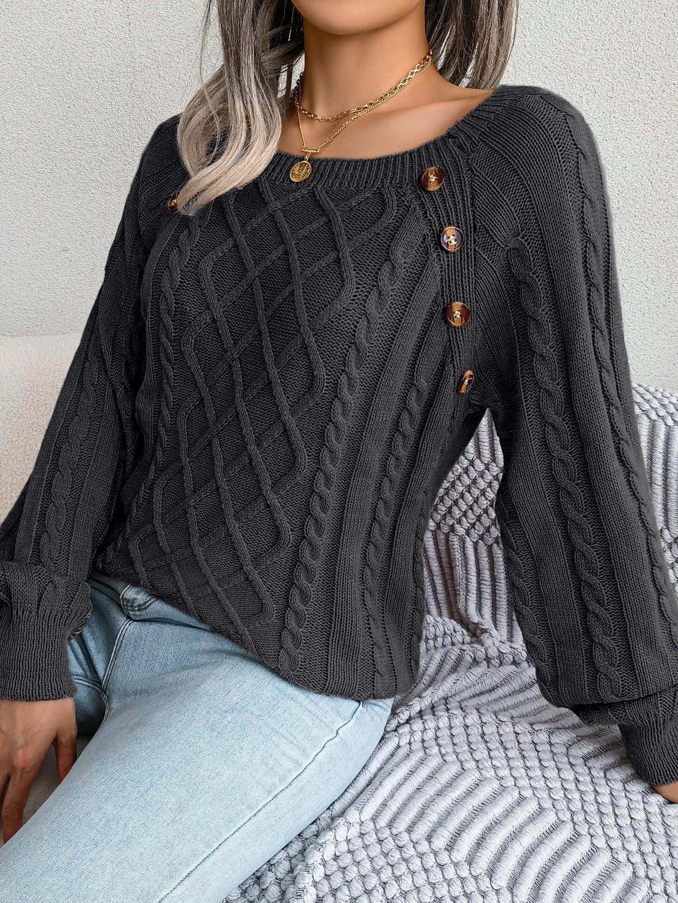 Women’s Top Long Sleeve Casual Stretchy Solid Color