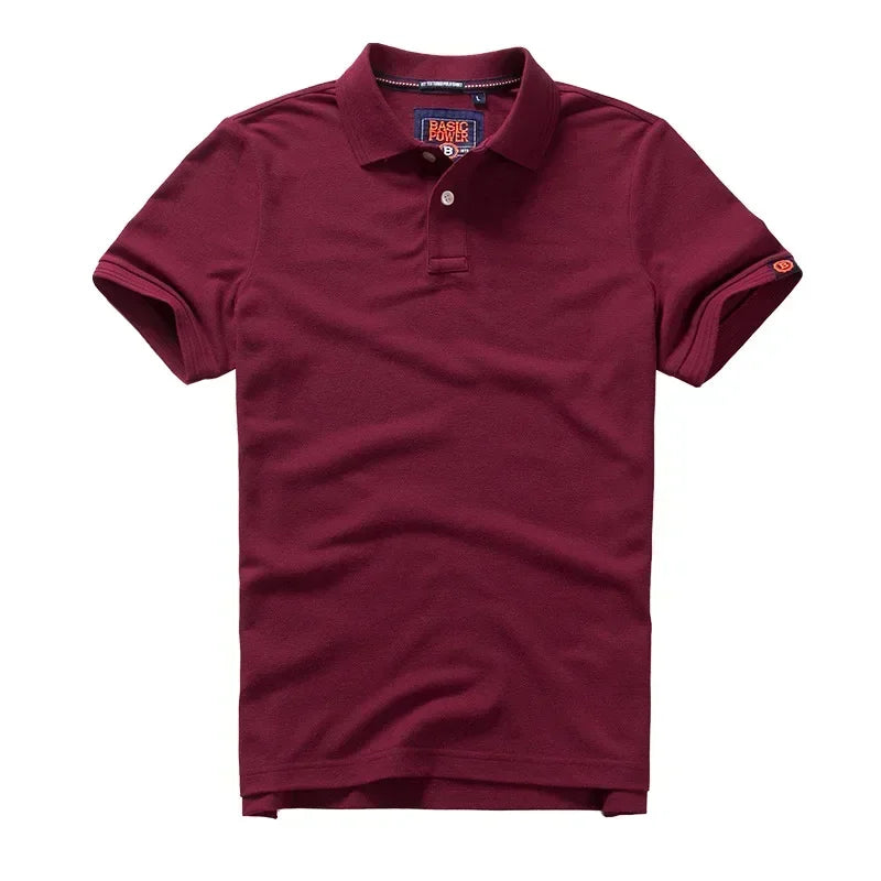 Men’s Polo Shirt Cotton Summer Fashion