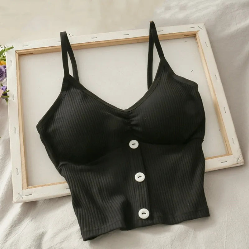 Women’s Top Tank Top Crop Top Cotton Casual