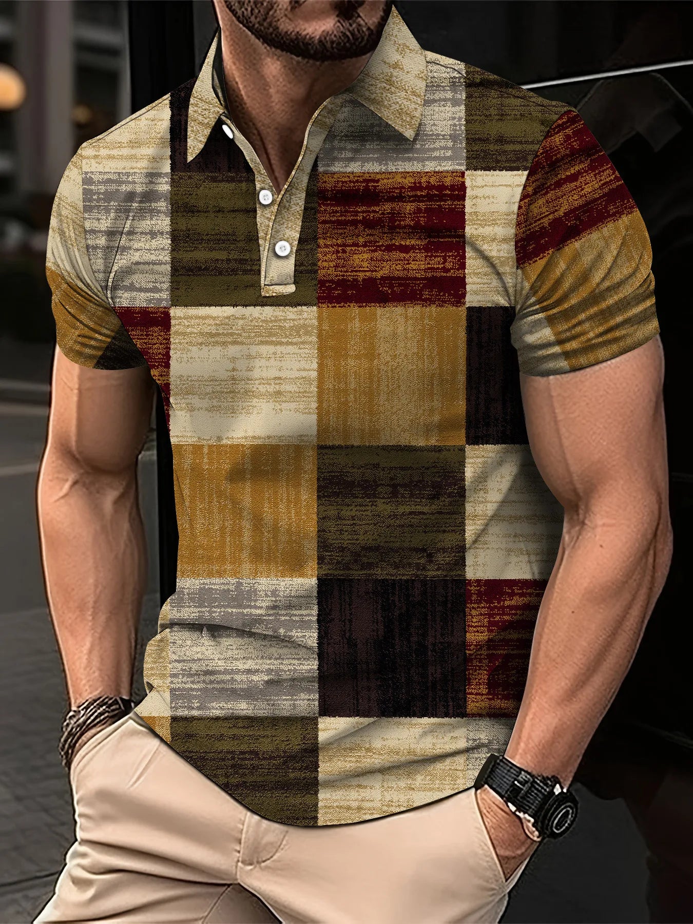 Men’s Polo Shirt Short Sleeve Casual Fashion