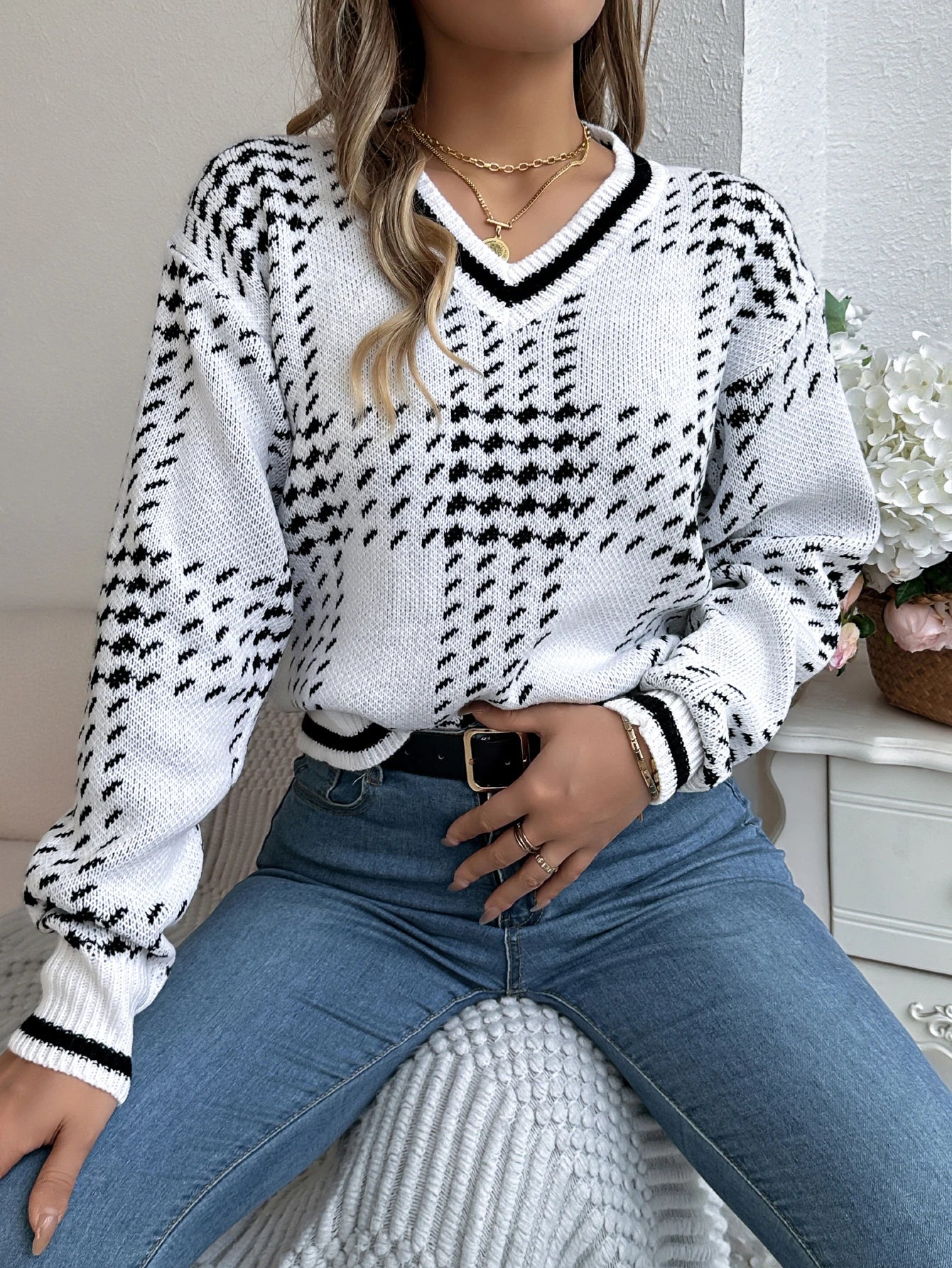 Women’s Top Long Sleeve Casual Stretchy