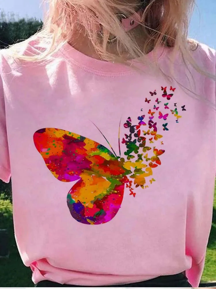 Women’s Top T-Shirt Printed Summer Casual