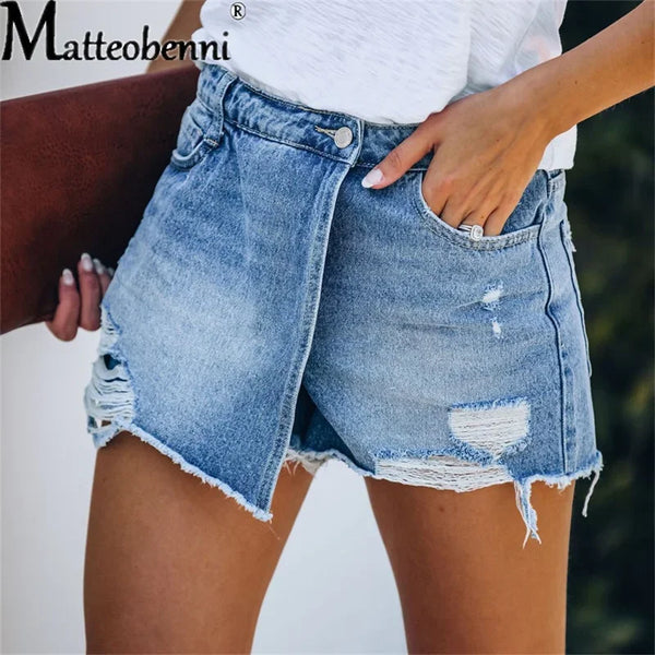 Women’s Shorts High Waist Denim Casual Summer