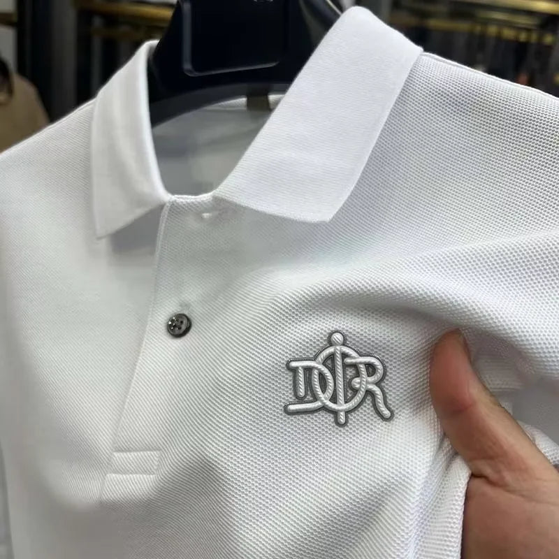 Men’s Polo Shirt Short Sleeve Cotton Business Casual Casual Summer