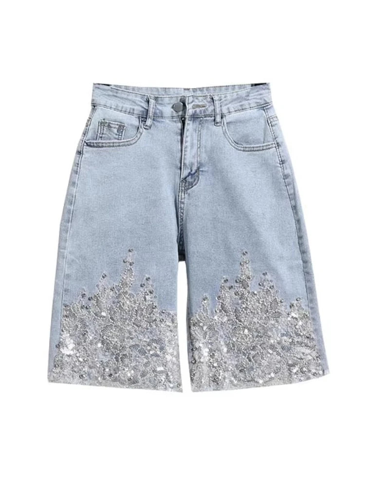 Women’s Shorts High Waist Denim Summer Slim Fit