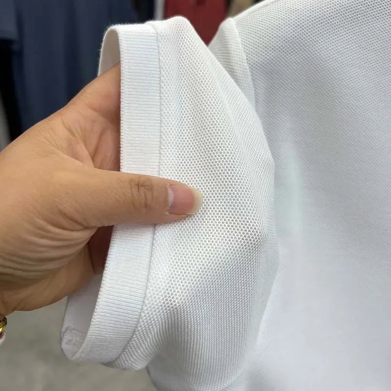 Men’s Polo Shirt Short Sleeve Cotton Business Casual Casual Summer