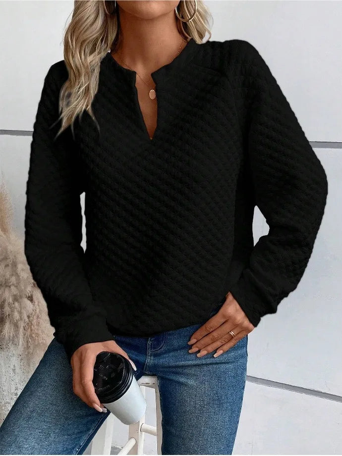 Women’s Hoodie Pullover Casual Solid Color Long Sleeve