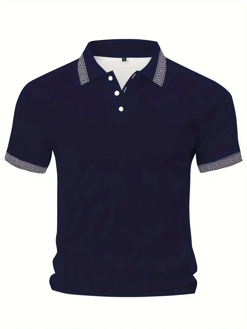 Men’s Polo Shirt Casual Summer Breathable Soft Fabric Comfort Fit