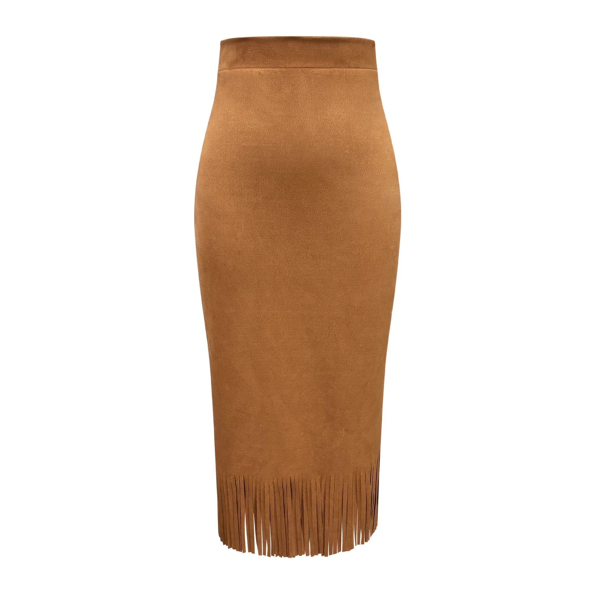 Women’s Skirt Elastic Waist A-Line Summer Solid Color