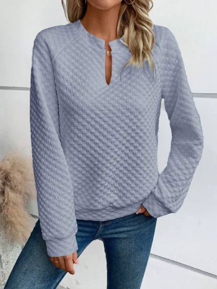 Women’s Hoodie Pullover Casual Solid Color Long Sleeve
