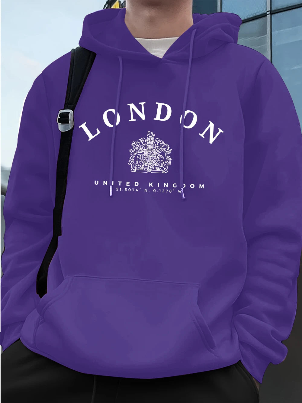 Men’s Hoodie Pullover Fleece Warm Casual