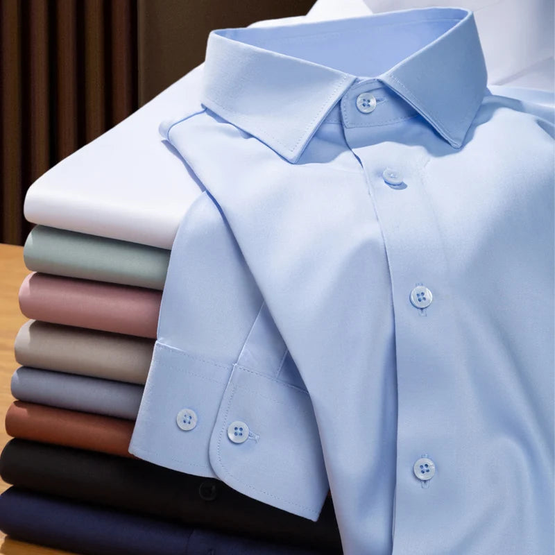 Men’s Shirt Long Sleeve Formal Slim Fit