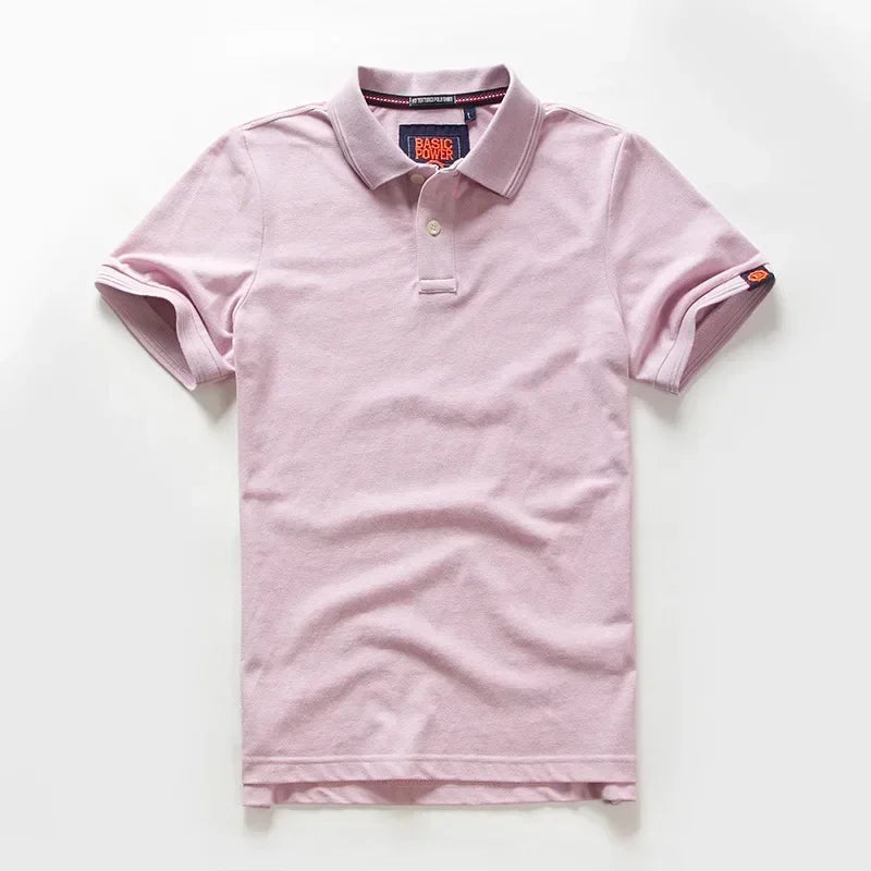 Men’s Polo Shirt Cotton Summer Fashion