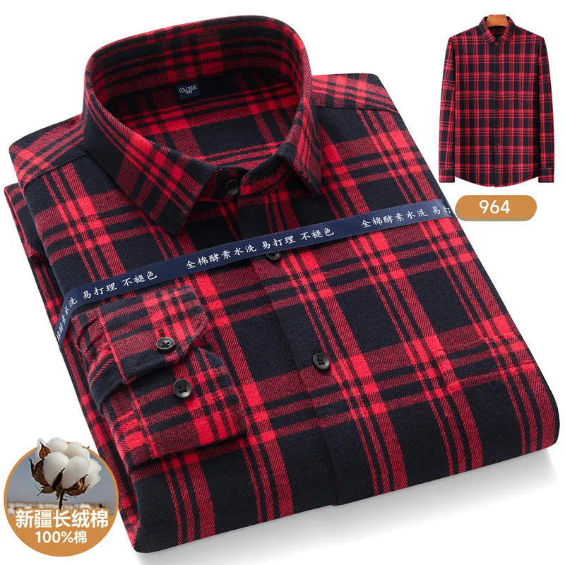 Men’s Shirt Long Sleeve Cotton Formal Slim Fit