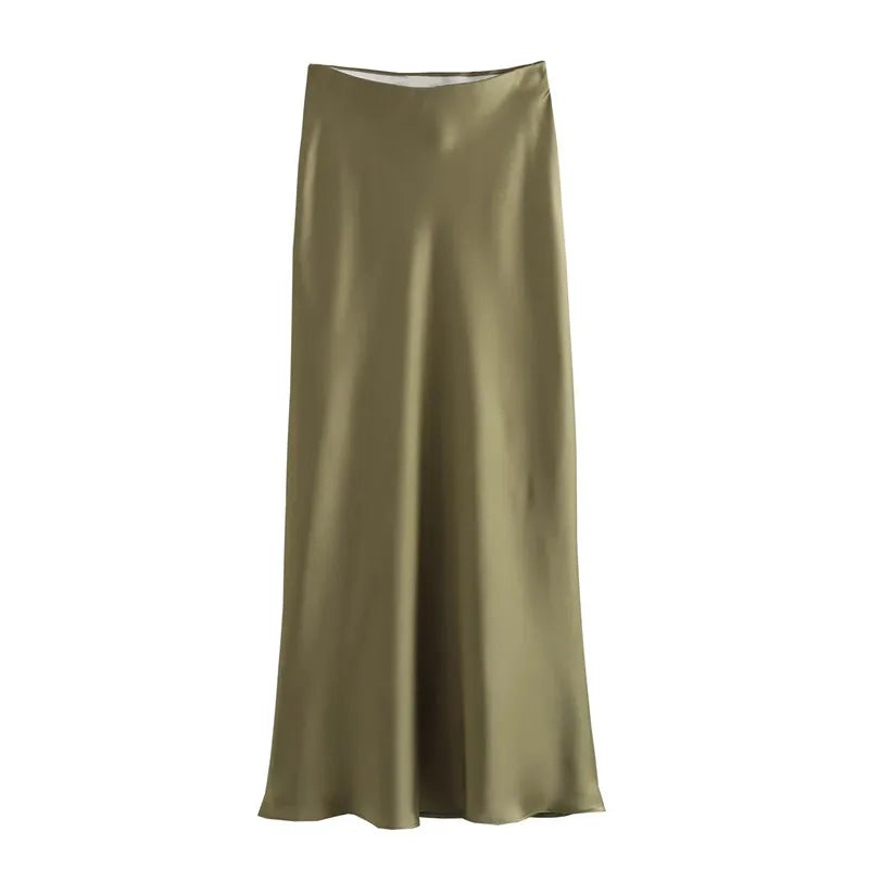 Women’s Skirt Midi High Waist Formal Summer