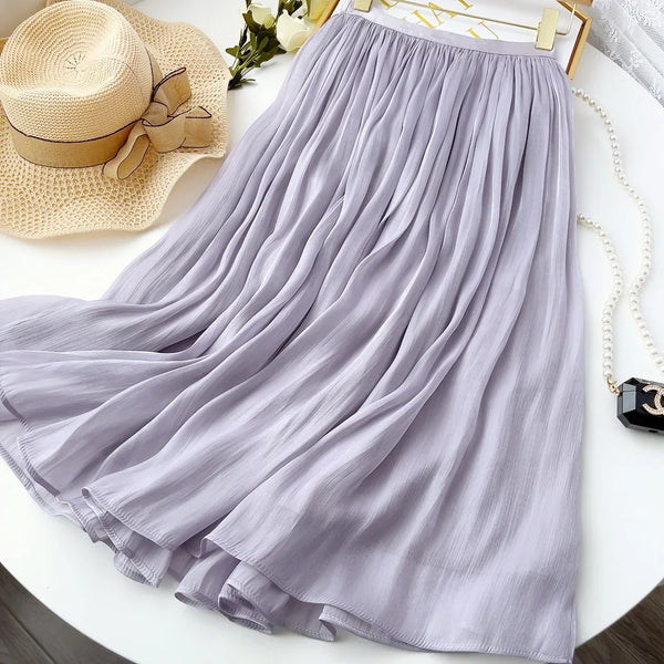 Women’s Skirt Pleated A-Line Summer Casual