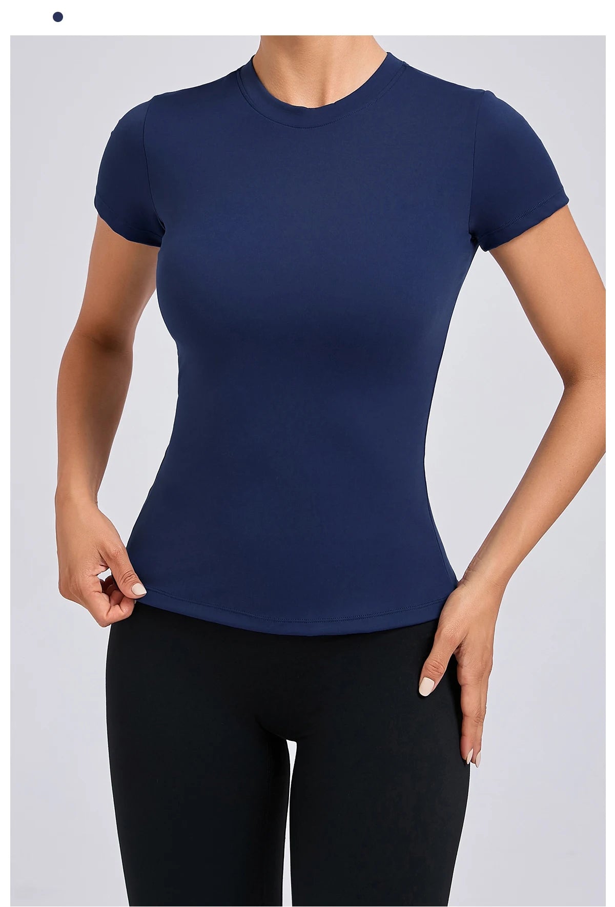 Women’s Gym Top Short Sleeve Moisture Wicking Athletic