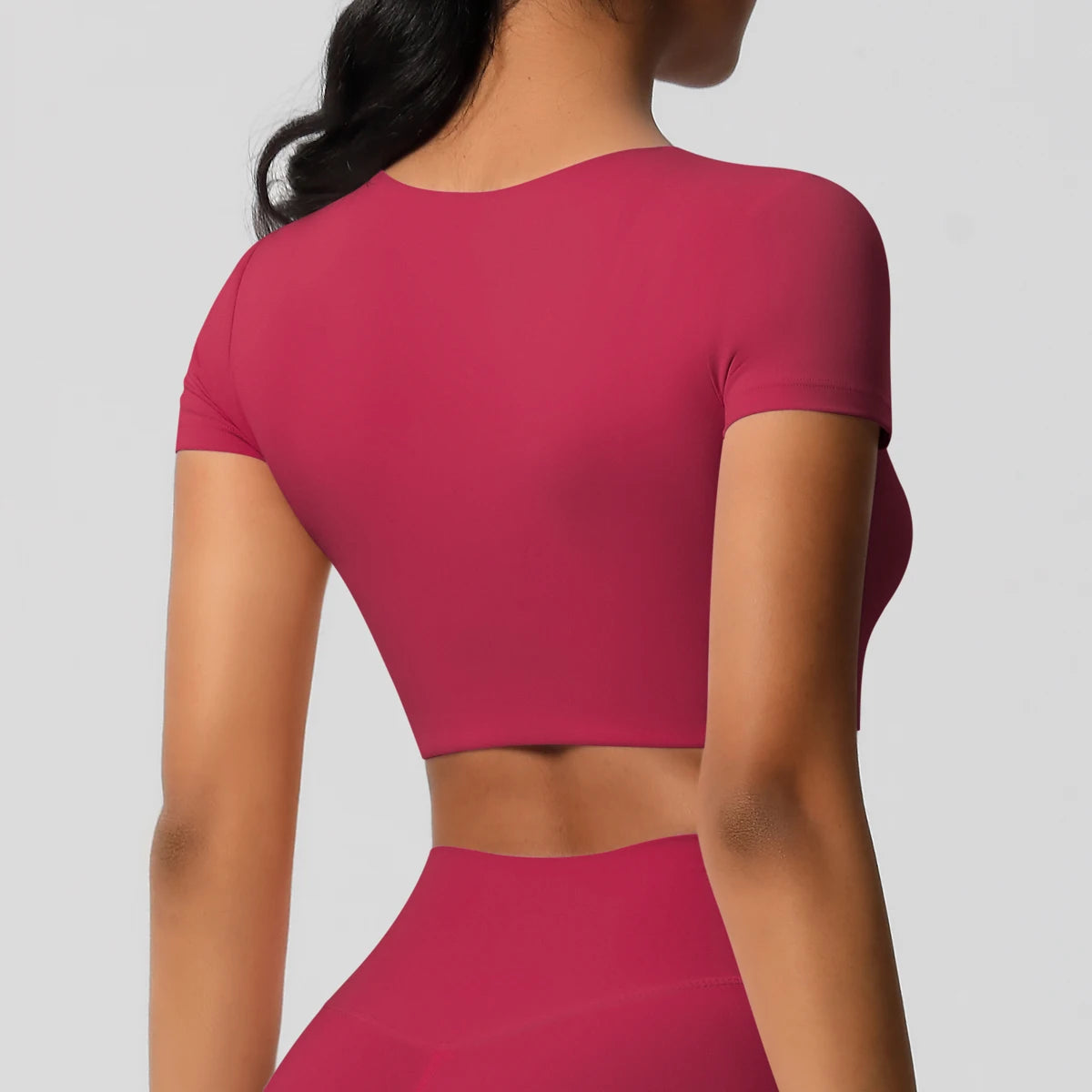 Women’s Gym Top Short Sleeve Breathable Stretchy Athletic