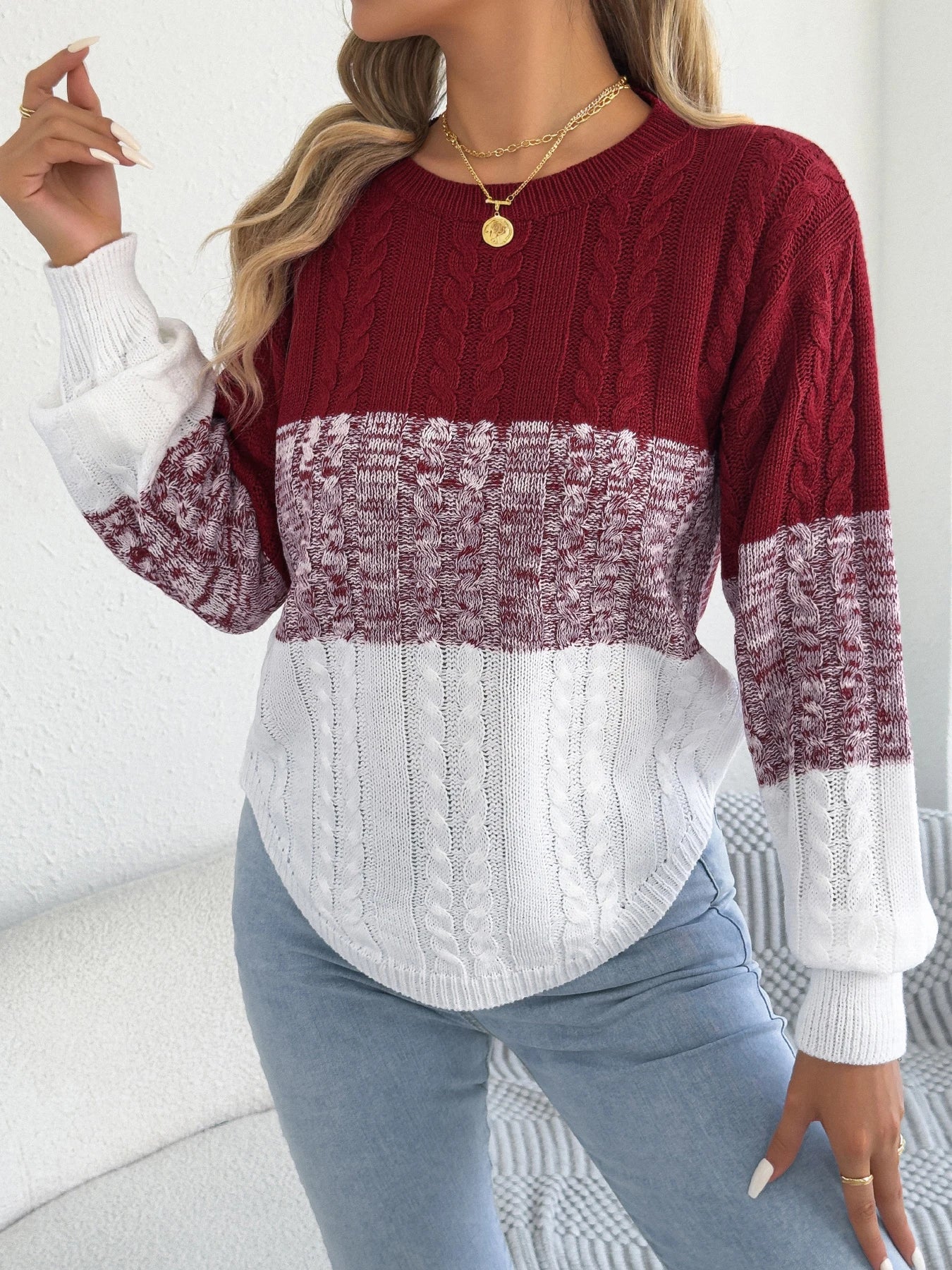 Women’s Top Long Sleeve Casual Stretchy