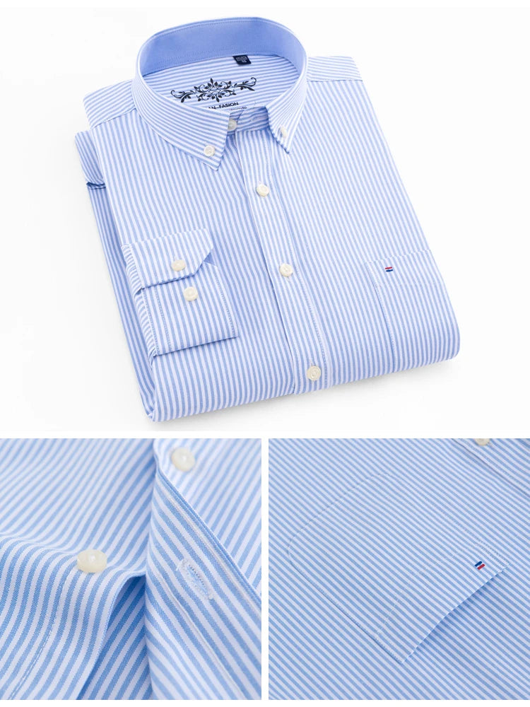 Men’s Shirt Long Sleeve Casual Cotton Comfort Fit