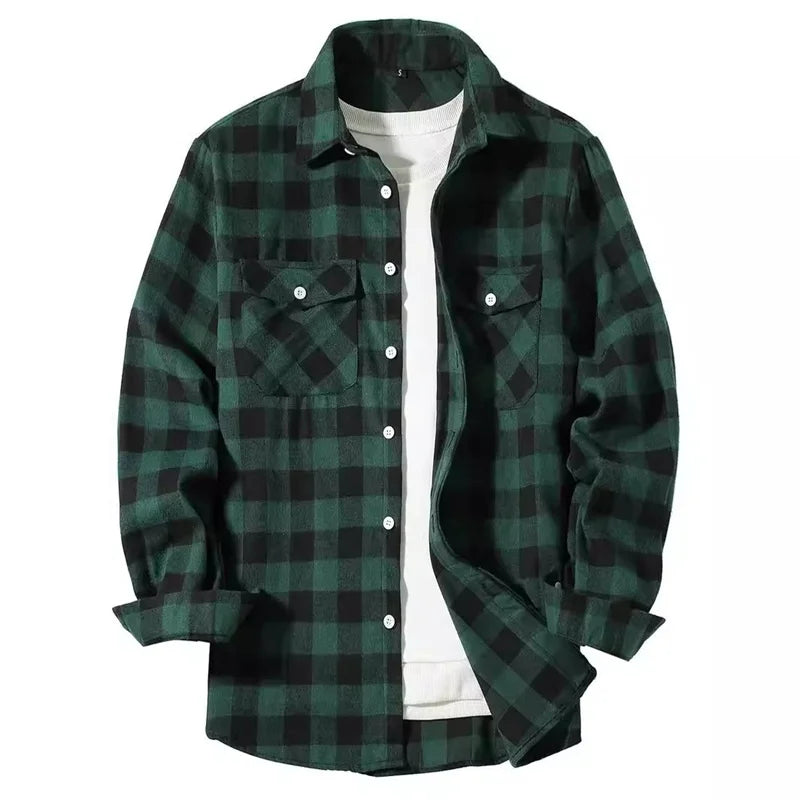 Men’s Shirt Long Sleeve Casual Cotton Comfort Fit