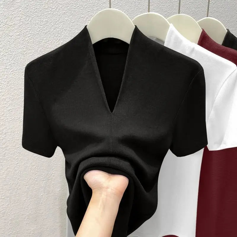 Women’s Top T-Shirt Short Sleeve Cotton Casual