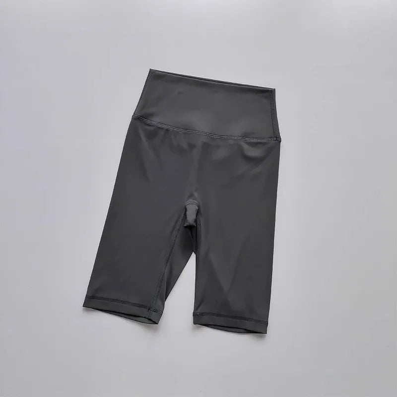 Women’s Shorts High Waist Sporty Solid Color