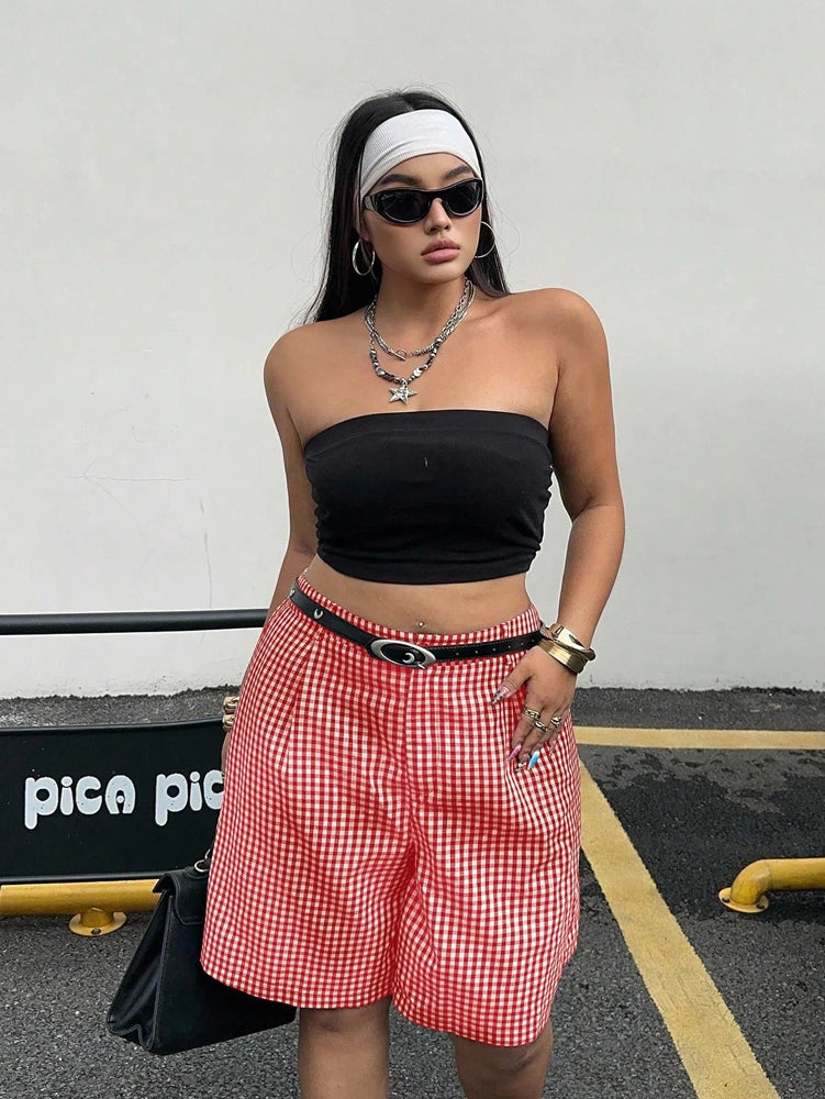 Women’s Shorts Casual Elastic Waist Cotton Summer