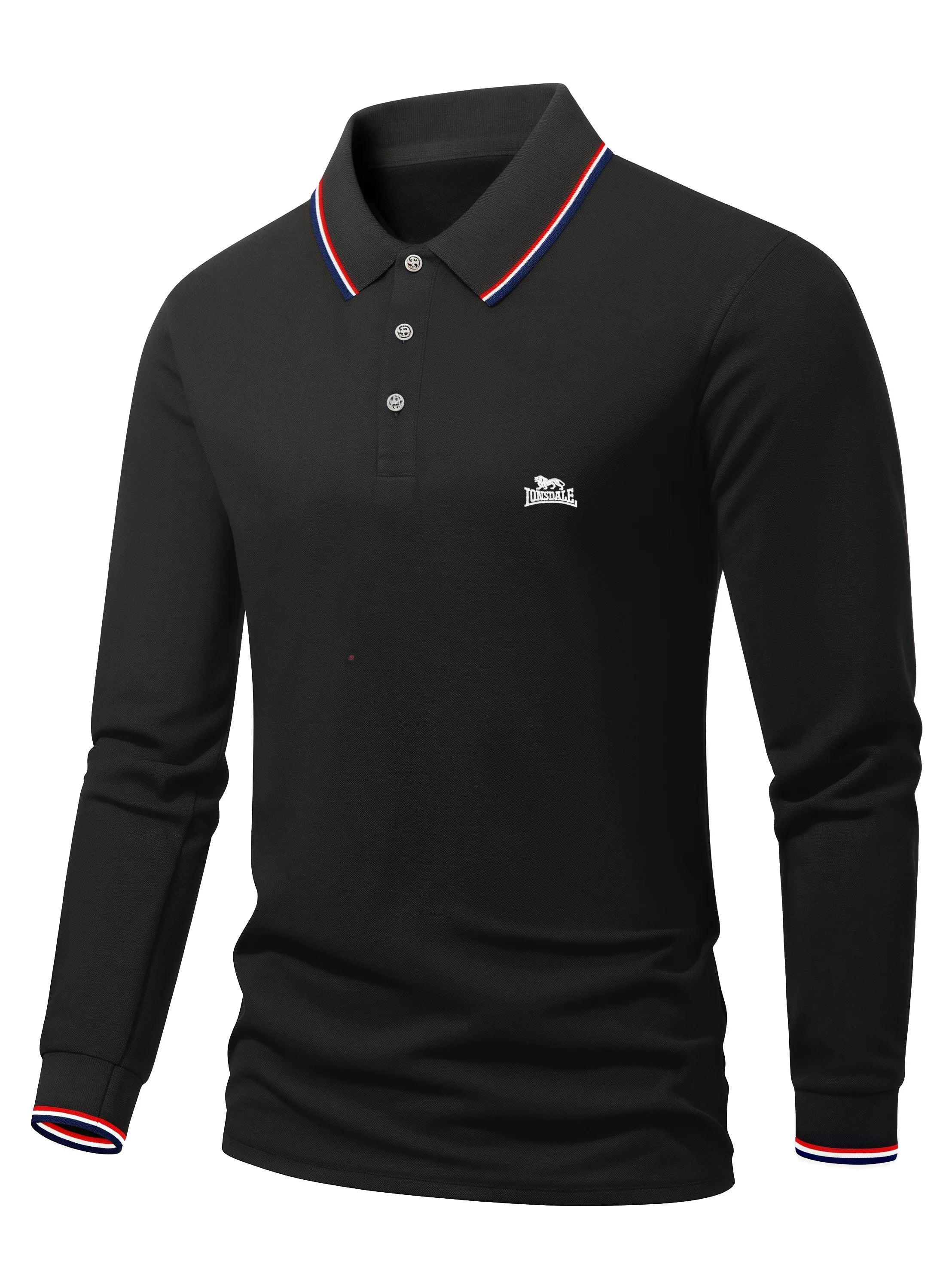 Men’s Polo Shirt Long Sleeve Casual Cotton
